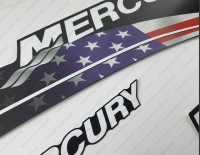 Mercury 90HP ELPTO Two Stroke 1999-2006 USA Flag Edition Outboard Decal Kit